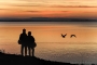 Fotos-Bilder-Paar-Zweisamkeit-See-Landschaftsfotos-Naturfotos-Silhouette-Abendstimmung-Abendrot-Steinhude-Steinhuder Meer-Naturpark-Landschaft-BXO1I0219a-1